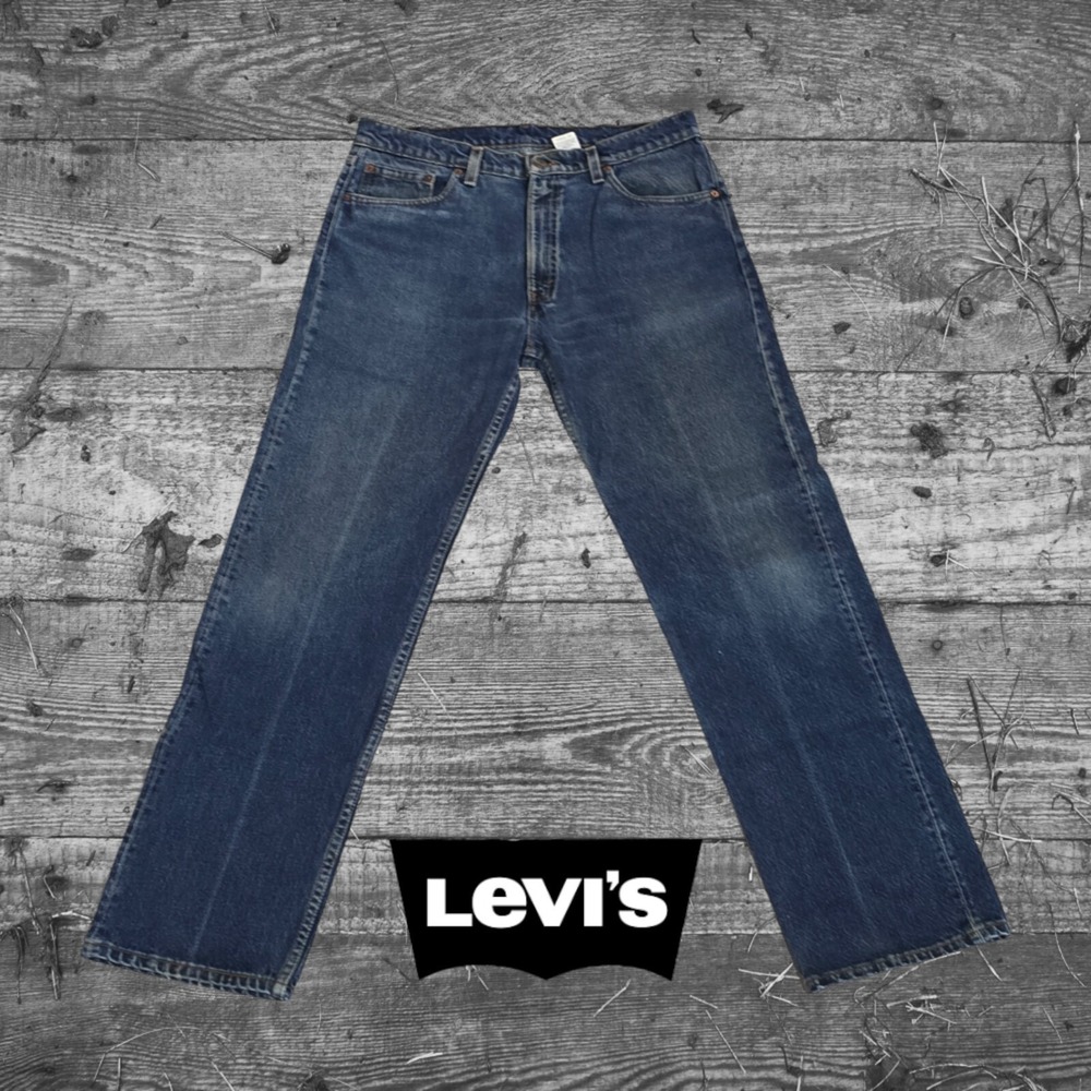 VTG 1997 Levi's 505 Jeans Mens Regular Fit Straight Leg USA Made Blue 36x32